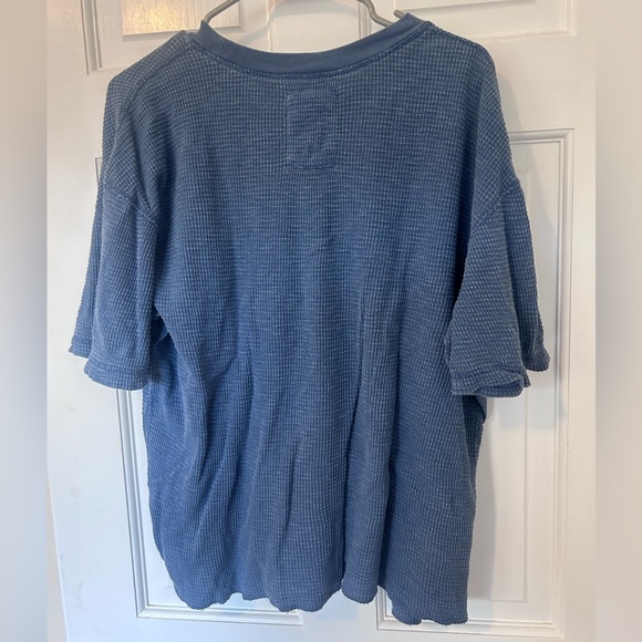 Stussy Light Blue Waffle Knit Tee - Picture 2 of 5